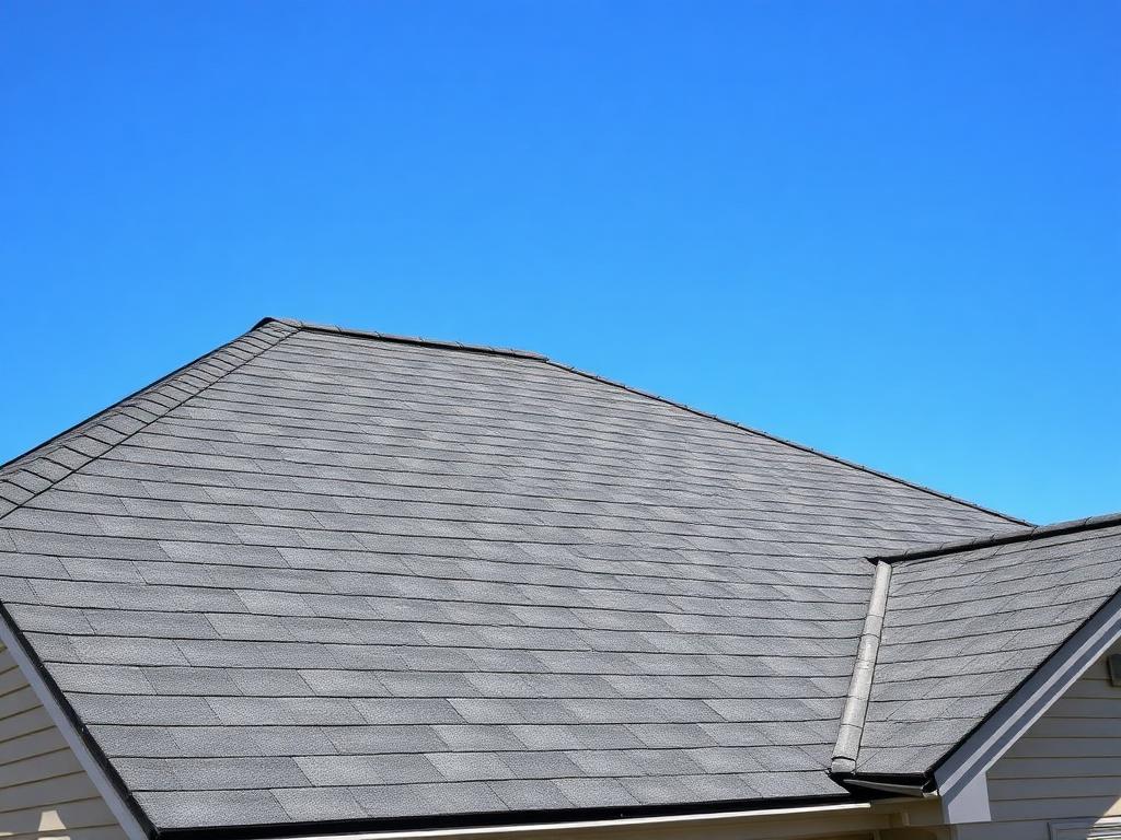 Soft-washed roof free of streaks and algae